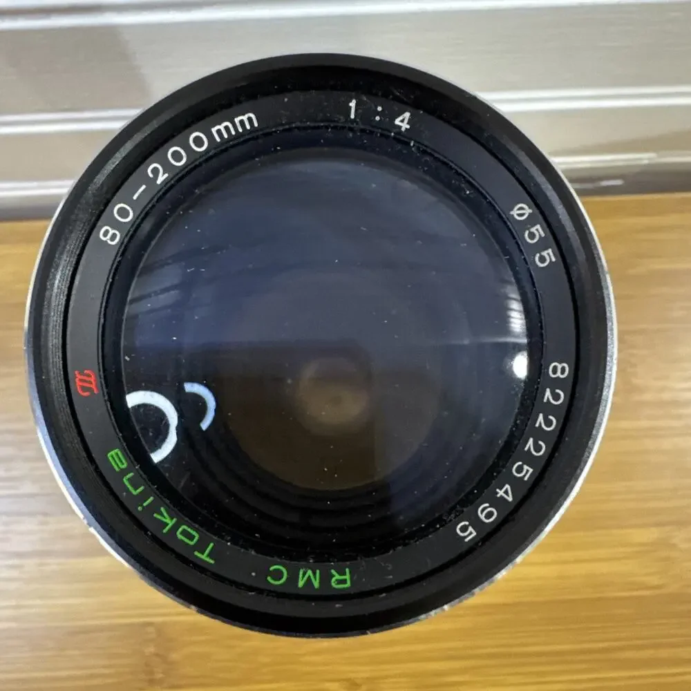 Tokina RMC II 80-200mm f/4 Telephoto Zoom Lens for Canon FD Manual Focus Vintage